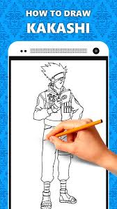 Next up, all you will do here is draw in the shape of the metal plate that has the marking of the hidden leaf village. How To Draw Kakashi Characters For Android Apk Download
