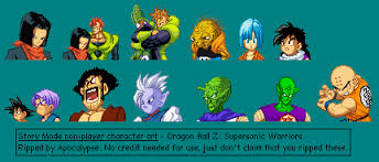 Supersonic warriors (ドラゴンボールz 舞空闘劇, doragon bōru zetto bukū tōgeki, lit. Game Boy Advance Dragon Ball Z Supersonic Warriors Npc Mugshots The Spriters Resource