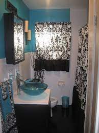A bold turquoise powder room with brass fixtures and elegant touches. Modern Ideas Of Turquoise Furniture For Your Home Interior Pouted Com Turquoise Bathroom Decor Gray Bathroom Decor Turquoise Bathroom