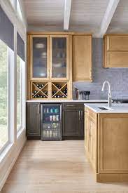 While it is not a finish that suits all decors, it can be quite charming in a country kitchen or your kitchen space at the cottage. Brookland Collection American Woodmark Cabinets