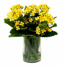 Faux Yellow Kalanchoe Rustic Holiday Decor Faux Flowers Decor