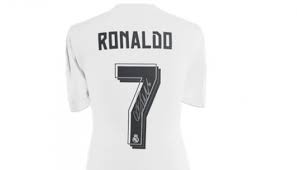 This is the official jersey/shirt for real madrid football club when they play in the champions league in all home soccer games. Cristiano Ronaldo Real Madrid 2015 16 Signed Home Shirt Edit Charitystars