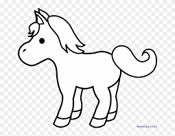 Collection Of Cute Black And White Cartoon Horse Coloring Page Clipart 1958355 Pinclipart Cut out one of each type of shape (head, neck, body, and front and.