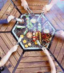 table barbecue jag grill rustic fire pits fire pit decor fire pit bench