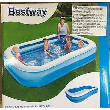 Kolam renang di palembang yang murah beserta harga tiket masuk dan fasilitas. Nadia Sport Bestway Rectangular Pool Biru Putih 2 62m Kolam Renang Karet Anak Promo Murah Shopee Indonesia