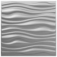 Wall covering is the great unifier in any space. Pvc Wave Board Textured 3d Wall Panels Silver 19 7 X19 7 13 Pack Waterproof Ebay