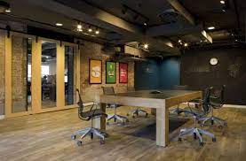 What are some good ideas for a home office? An Office For Those Who Love A Bit Of Urban Design Design Studio Office Lawyer Office Design Design