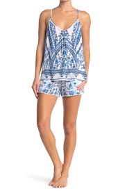 In Bloom By Jonquil Floral Geo Camisole Shorts 2 Piece Pajama Set Nordstrom Rack