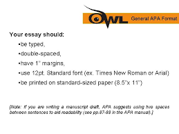 And reference list (including between and within entries). Apa Formatting And Style Guide Adaptions For The