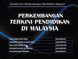 Terdapat tiga peringkat perkembangan pendidikan agama islam di malaysia, iaitu pendidikan sejak kedatangan islam sehingga kedatangan penjajah barat, pendidikan era penjajahan, dan pendidikan era pembaharuan islam. Ppt Perkembangan Terkini Pendidikan Di Malaysia Powerpoint Presentation Id 4786778