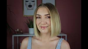 Schulterlange haare sind bei den kerlen gerade wieder gefragt. Kurzen Geraden Bob Glatt Stylen Machmalrosa Youtube