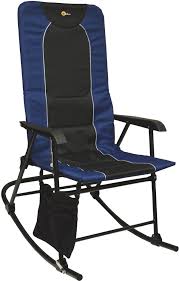 Bonnlo foldable rocking chair patio lawn chair, beach reclining folding chairs, outdoor portable chair for camping fishing beach (blue) 3.8 out of 5 stars 90 $82.95 $ 82. Faulkner 49598 Dakota Folding Rocking Chair Blue Black