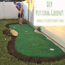 Here's how to build a real grass putting green. How To Make A Backyard Putting Green Diy Putting Green Green Backyard Backyard Putting Green Backyard Putting Green Diy