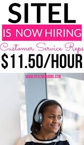 Sitel Is Hiring Work At Home Customer Service Reps You Will Earn A Base Salary Of 11 50 Per Hour They Customer Service Jobs Mom Jobs Work From Home Careers