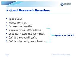 Extended Essay Assessment Criteria