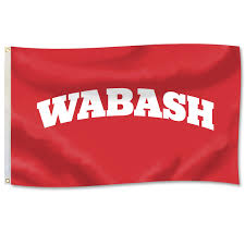 Imprinted Flag 3 X 5 Wabash College Bookstore