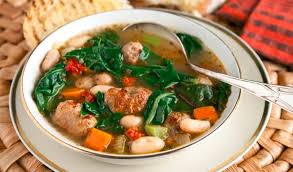Soupe De Legumes Aux Saucisses Mezza Luna Sausage Soup Soup Recipes Slow Cooker Sausage Soup Recipes