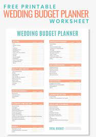 Free Printable Wedding Budget Planner Worksheet Wedding Budget Planner Free Wedding Budget Free Wedding Printables