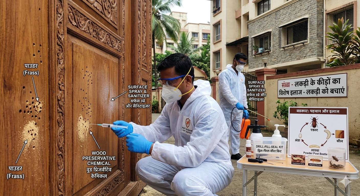 Wood Borer Treatment in Vasai | Wooden Furniture Pest Cont product image
