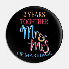 Etsy.com has been visited by 1m+ users in the past month 2 Years Together Mr Mrs 2nd Wedding Anniversary 2nd Wedding Anniversary Gifts Pin Teepublic De