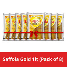 Saffola Gold 1lt Pack Of 8