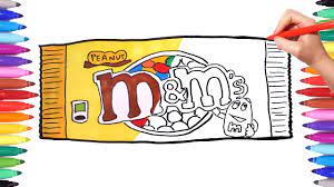 Give them color pencils , crayons, pens water colors anything which they find more confortable and make them to play with colors. Drawing And Coloring M M S Candy Pack M Ms Coloring Pages For Kids Painting Mms Youtube