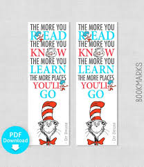 Quotes from 'the cat in the hat' i know it is wet and the sun is not sunny, but we can have lots of good fun that is funny. Printable Dr Seuss Bookmark Cat In The Hat Nursery Quote Etsy