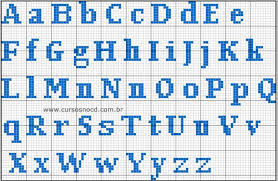 Coroas em ponto cruz ponto cruz gratuitos. Letras Em Ponto Cruz Para Toalha De Bebe