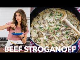 Each serving provides 795 kcal (505 kcal without rice), 59g protein, 87g carbohydrates. Classic Beef Stroganoff With Tender Strips Of Beef And Mushrooms In An Creamy Stroganoff Sauce Classic Beef Stroganoff Recipe Stroganoff Recipe Beef Stroganoff