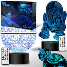 2 Bases Star Wars Gifts 3d Illusion Lamp Star Wars Toys Led Night Light For Kids Star Wars Night Light Star Wars Lamp Star Wars Gifts