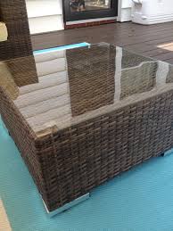 I'm not a huge fan of buying furniture in sets, but when you are purchasing outdoor furniture everything comes in set form. Diy Striped Glass Coffee Table Top