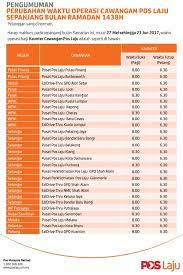 Anda boleh membeli setem secara dalam talian, terus pada titik hubungan atau di. 1 Waktu Operasi Pejabat Pos Sepanjang Ramadhan 1438hsumijelly Weblog