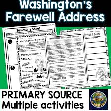 Washington Farewell Address Distance Learning In 2020 Writing Assignments Critical Thinking Questions Close Reading