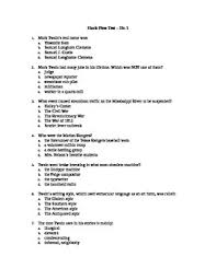 The adventures of huckleberry finn quiz 1. Huck Finn Test Worksheets Teaching Resources Tpt