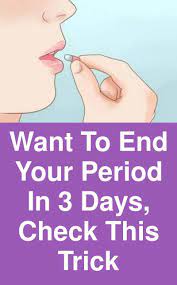 You can also make it a healthy beverage. Want To End Your Period In 3 Days Check This Trick 1 Drink More Water During This Time It Period With Clots Heavy Period With Clots What Helps Period Cramps