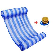 Powkoo Premium Swimming Pool Float Hammock Water Hammock Lounge Floating Lounger Chair Blue Read More At Swimming Pool Floats Water Hammock Pool Lounger