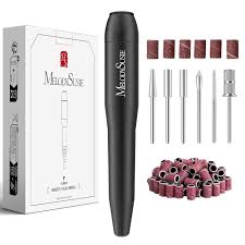 Amazon.com: MelodySusie Electric Nail Drill Machine,PC120I Portable  Electric Nail File Efile Set for Acrylic Gel Nails, Manicure Pedicure Tool  with Nail Drill Bits Sanding Bands Dust Brush, Black : Beauty & Personal
