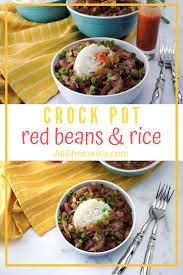 Slow Cooker Red Beans And Rice Popeyes Red Beans And Rice Recipe Slow Cooker Red Beans Red Beans And Rice Recipe Crockpot Red Beans N Rice Recipe