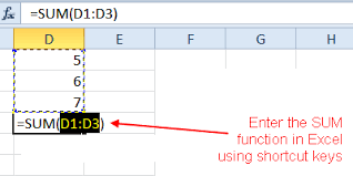 Sum Columns Or Rows Of Numbers With Excel S Sum Function Excel Shortcuts Excel Excel Cheat Sheet