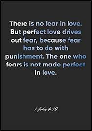We just ask that you get the consent of a…» 1 John 4 18 Notebook There Is No Fear In Love But Perfect Love Drives Out Fear Because Fear Has To Do With Punishment The One Who Fears Is Not Christian Journal Diary