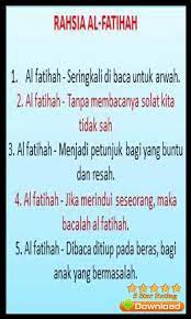 Pesuruhjaya polis sabah datuk hazani ghazali berkata, anggota berpangkat lans koperal dan berusia 28 tahun itu bertugas … Doa Dan Kasiat Surat Al Fatihah Fur Android Apk Herunterladen