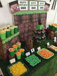 Minecraft Party Minecraft Dessert Table Minecraft Party Decorations Minecraft Birthday Minecraft Party
