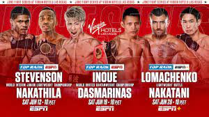 World boxing news provides a full boxing tv schedule of confirmed fight events televised by espn and espn+ in the coming months. Stevenson Vs Nakathila Espn Sky Sports June 12 10 Pm Et Boxing Schedule