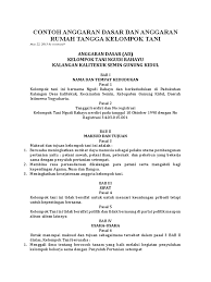 Anggaran rumah tangga (art) organisasi sosial ikatan keluarga minang ( ikm ) kecamatan tugumulyo kabupaten musi rawas provinsi sumatera selatan ini mulai berlaku sejak tanggal ditetapkan. Contoh Anggaran Dasar Dan Anggaran Rumah Tangga Kelompok Pdf