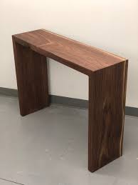 Waterfall Entryway Table Hardwood Sofa Table Etsy In 2020 Entryway Tables Entryway Decor Walnut Furniture