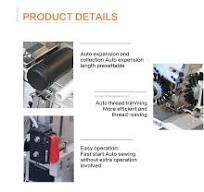 Somax SM-09 Automatic SportsPant Waistband and Elastic Ring Attaching  Interlock Machine Automation Interlock Sewing Machine