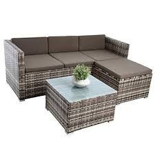 2 sitzer gartensofa barcelona grau mix loungesofa sofa gartenmobel living sofa polyrattan. á…á… Estexo Rattan Lounge Sitzgruppe Polyrattan Gartenmobel Set Couch 3 Sitzer Rattanmobel Sofa Set Essgruppe Gartenset Balkon Set Beige Braun Www Rattanmoebel Guenstiger De