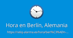 Hora actual en & próximo cambio horario en riga, zona horaria europe/riga (utc+2). Hora En Berlin Alemania Reloj Alarma Es