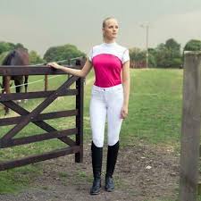 Horze B Vertigo Olivia Womens Silicone Full Seat Breeches Super Stylish White Ebay