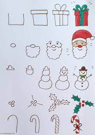Apprendre à dessiner Noël (fiches étapes dessin à imprimer!) - Allo Maman  Dodo | Dessin noel, Dessin noel a imprimer, Dessin de noel facile
